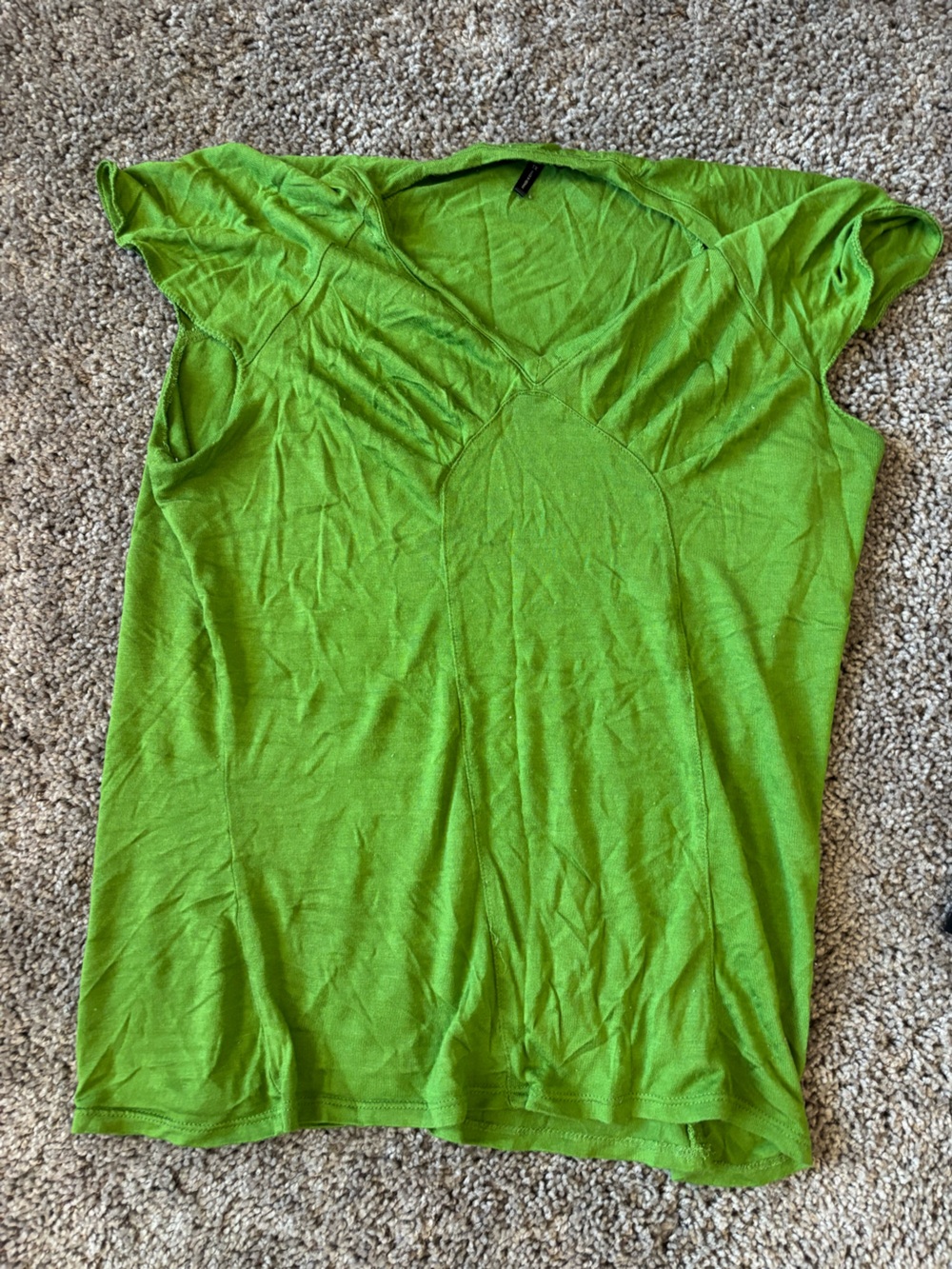 Daisy Fuentes Lime Green Short Sleeve Top